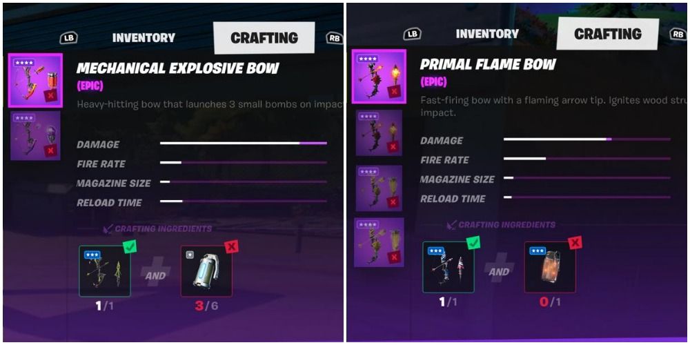 different types of bows fortnite
