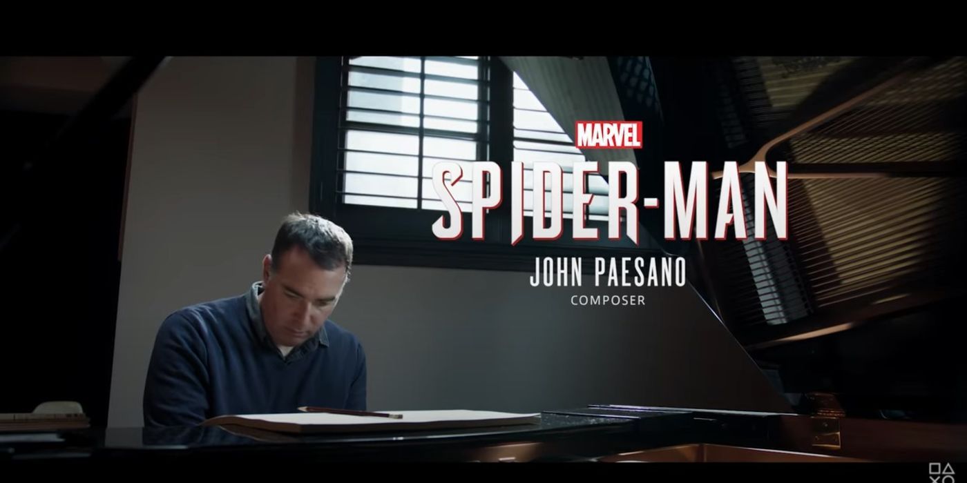 composer john pasano playing the score for Spider-Man on PS4