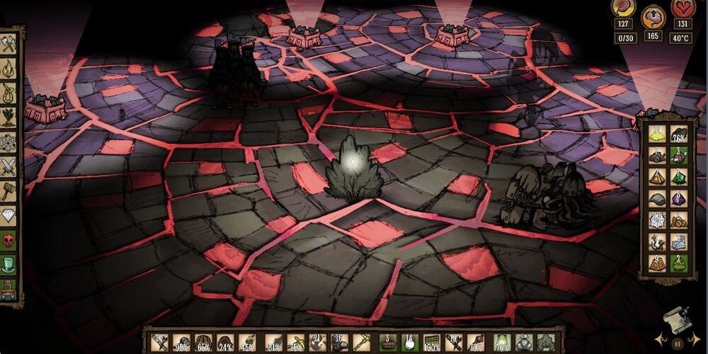 Hiding under a Bush Hat in Don't Starve