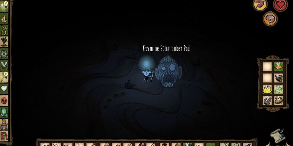 A Splumokey Pod in Don't Starve