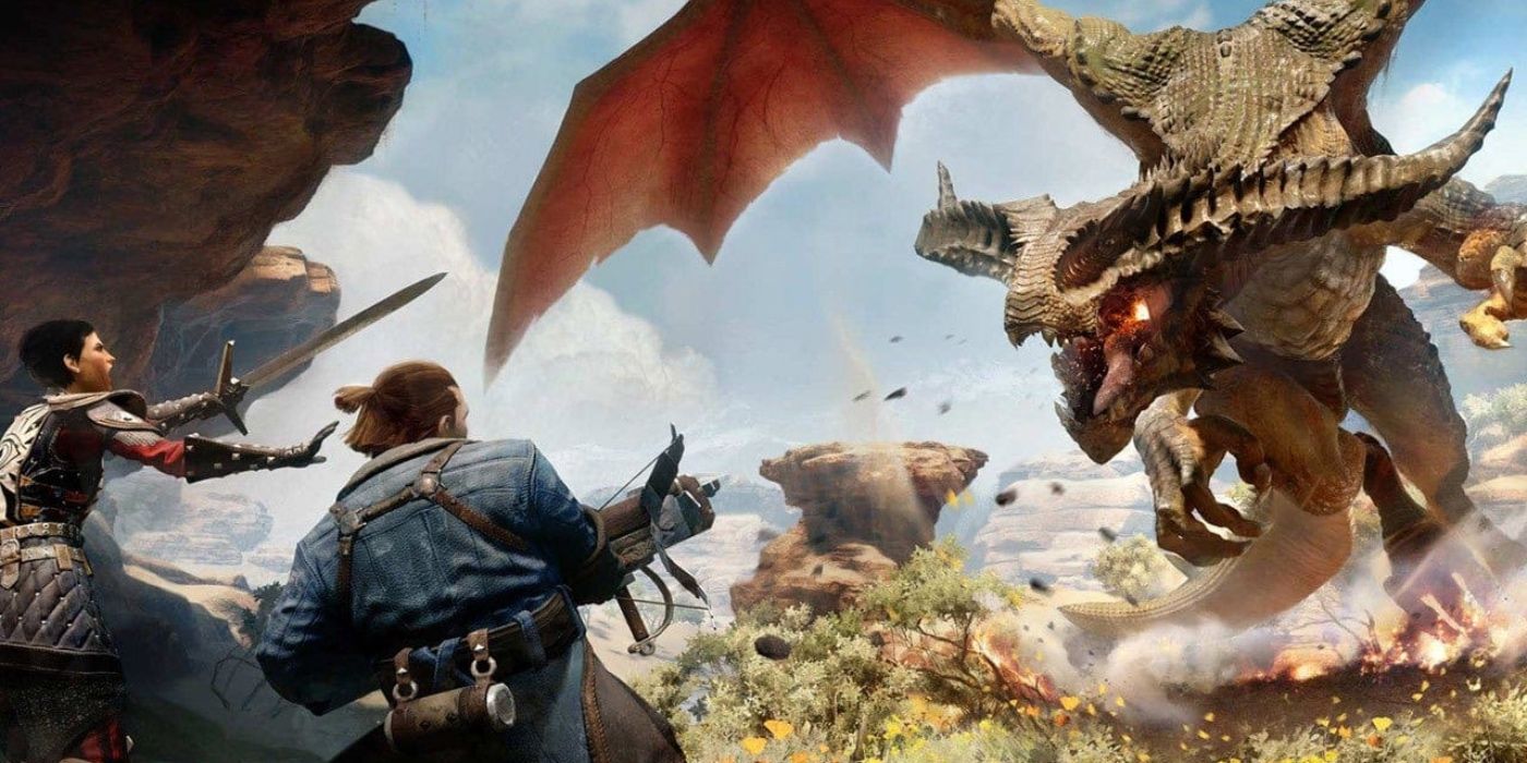dragon age fighting a monster