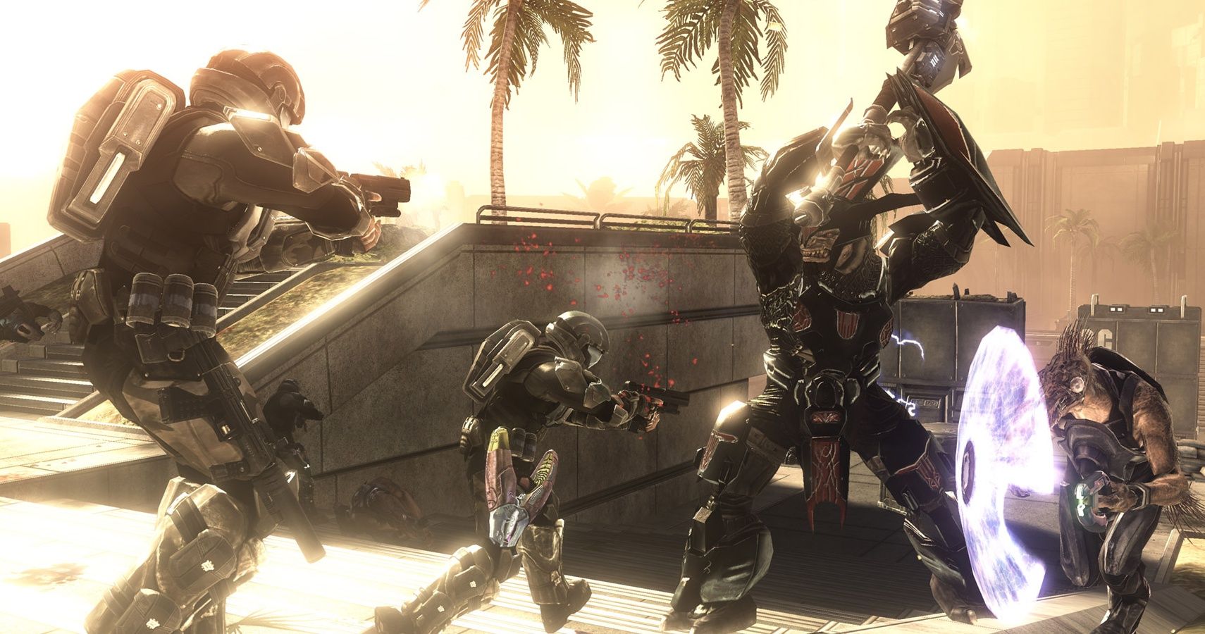 Brute swinging Gravity Hammer in Halo 3 ODST