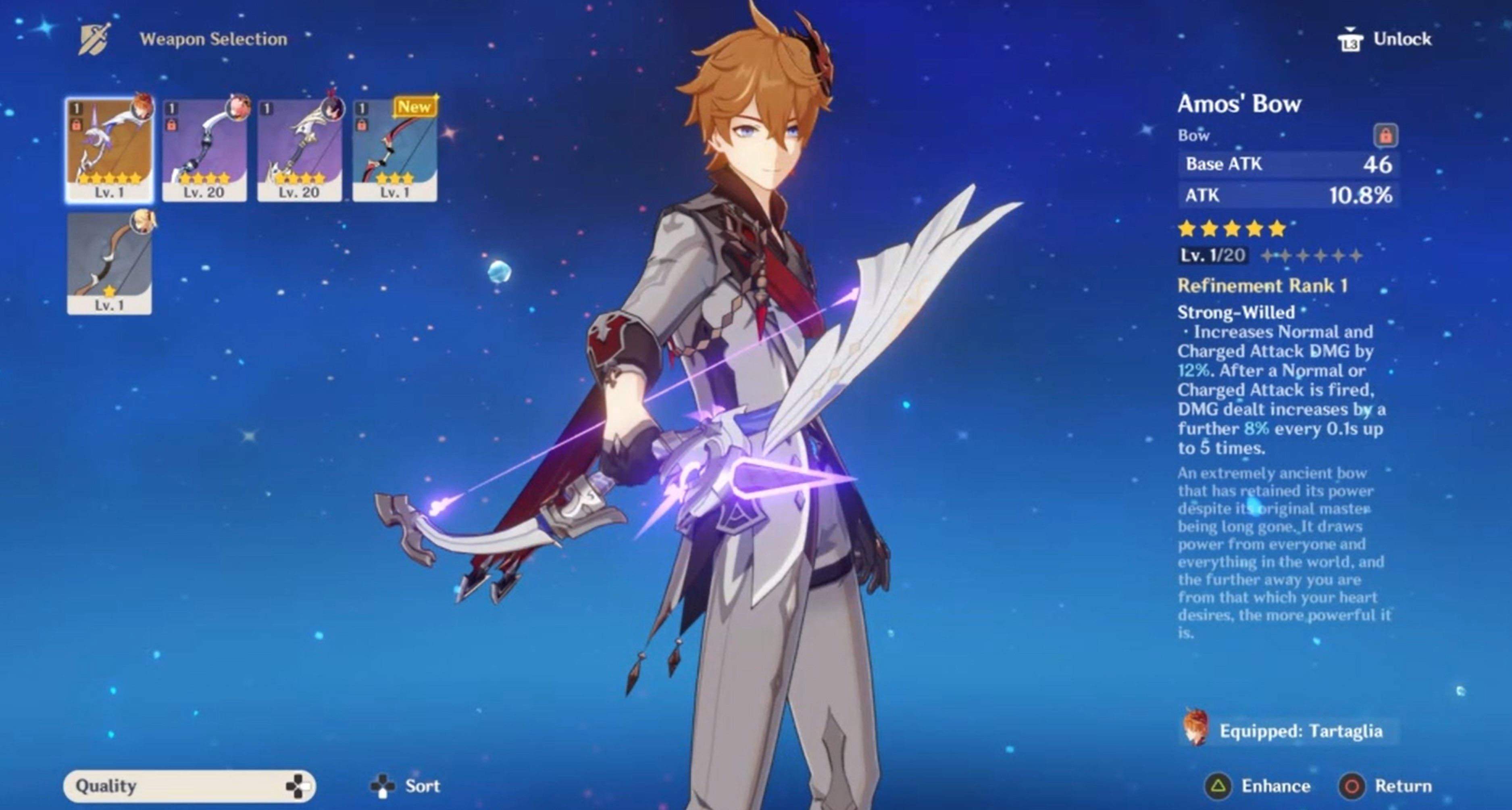 Genshin Impact Amos Bow