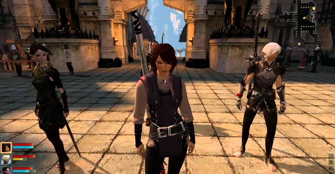 Merrill, Hawke, Fenris, and Sebastian.