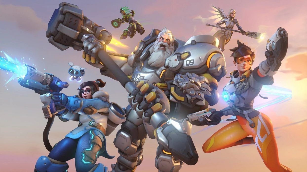 Art of Reinhardt, Mei, Tracer, Mercy, Lucio art in Overwatch 2