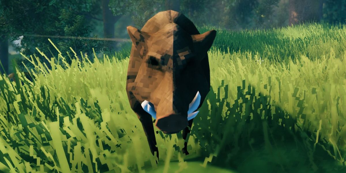 a Boar in valheim