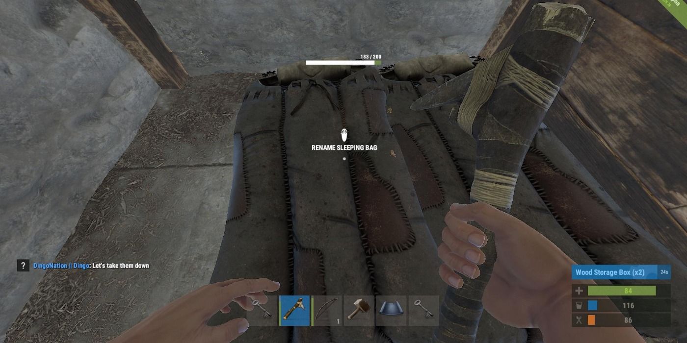 Sleeping bag in Rust