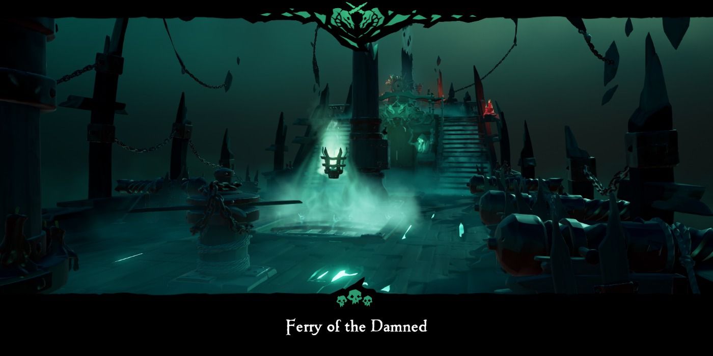 Arriving at the Ferry of the Damned in Sea of Thieves