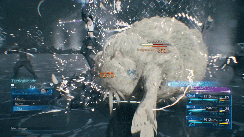 Dealing more than 300% damage against the Fat Chocobo in Final Fantasy VII Remake