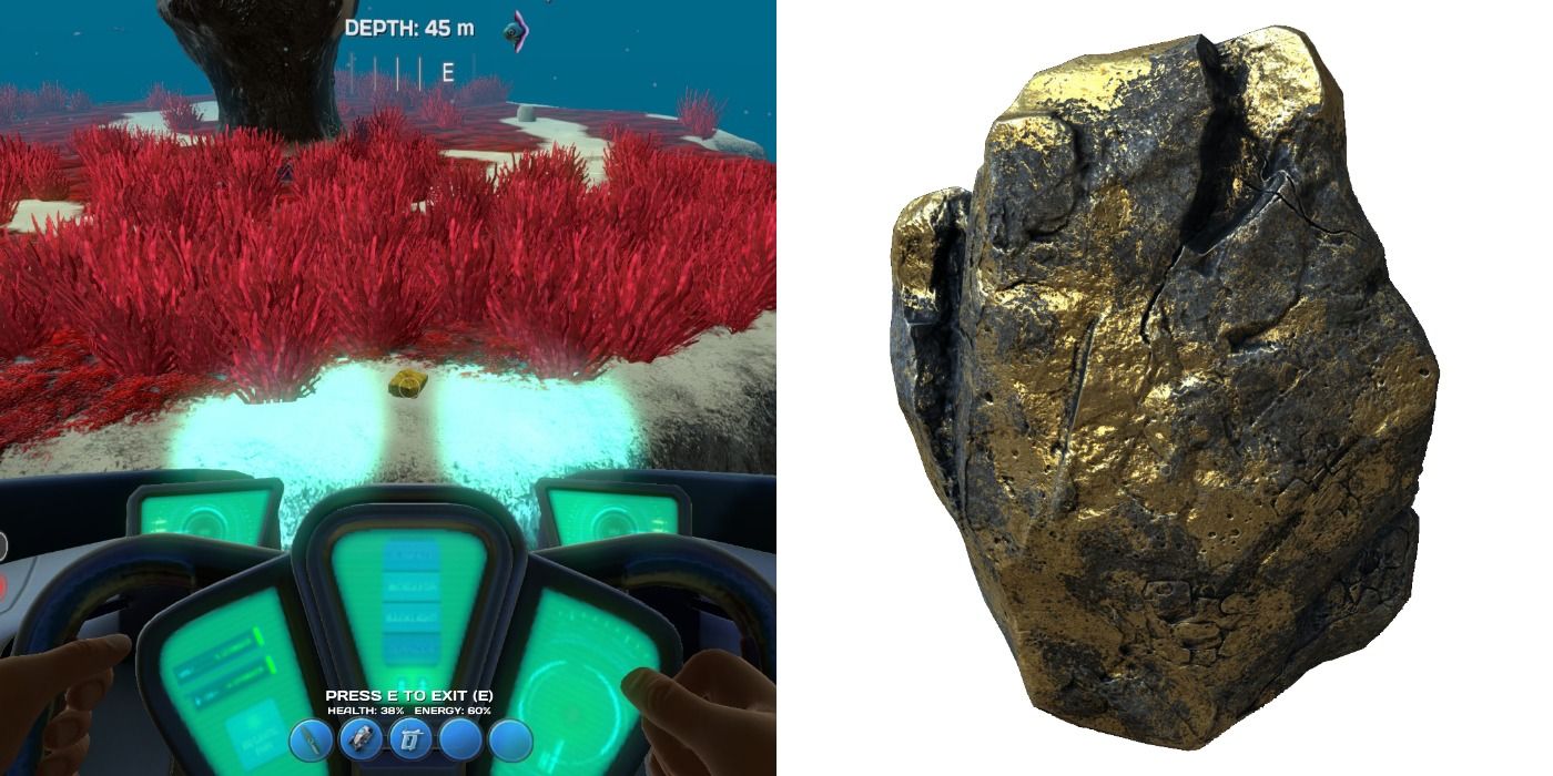 Gold in Subnautica