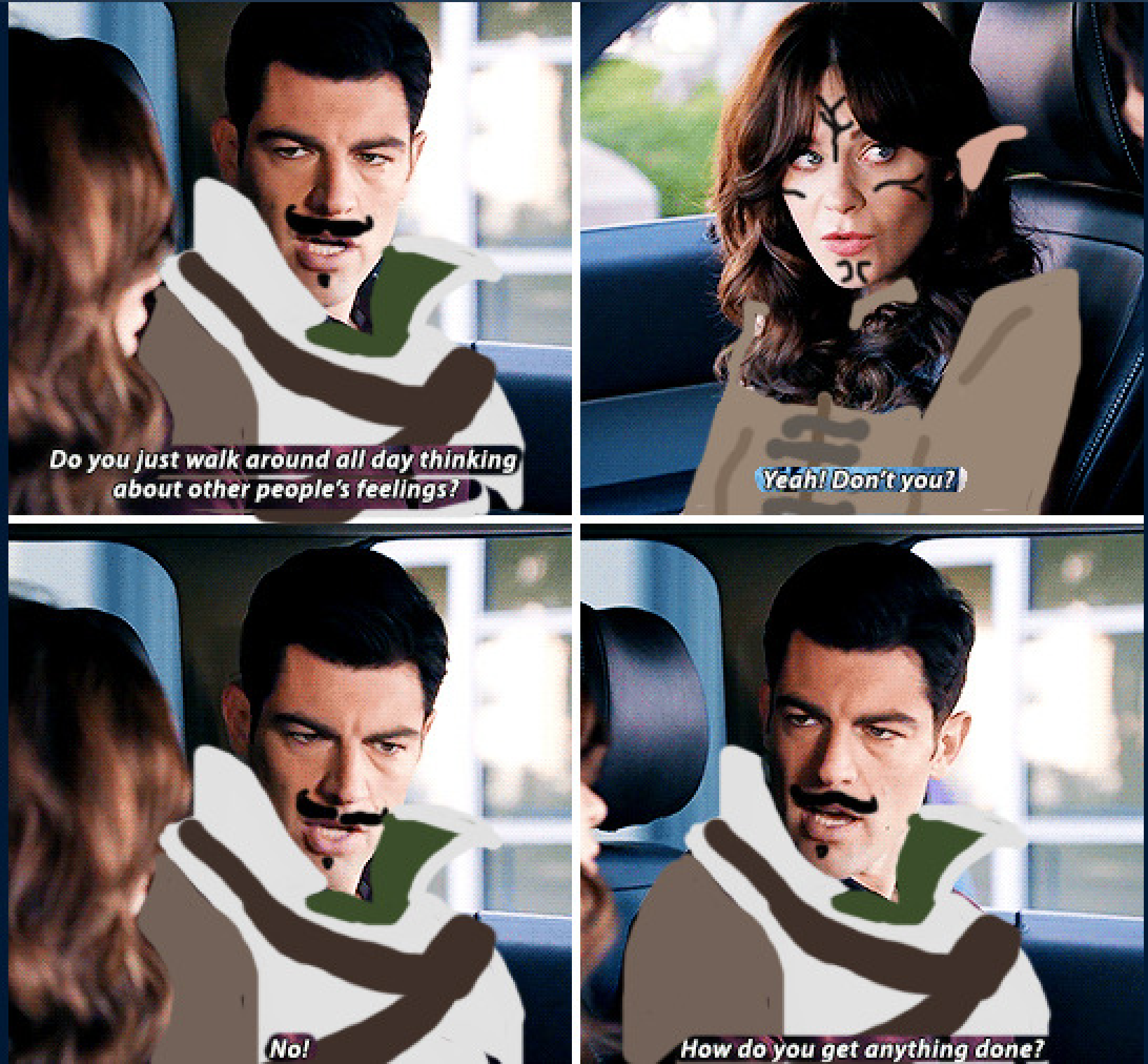 Meme of Dorian talking to Lavellan.