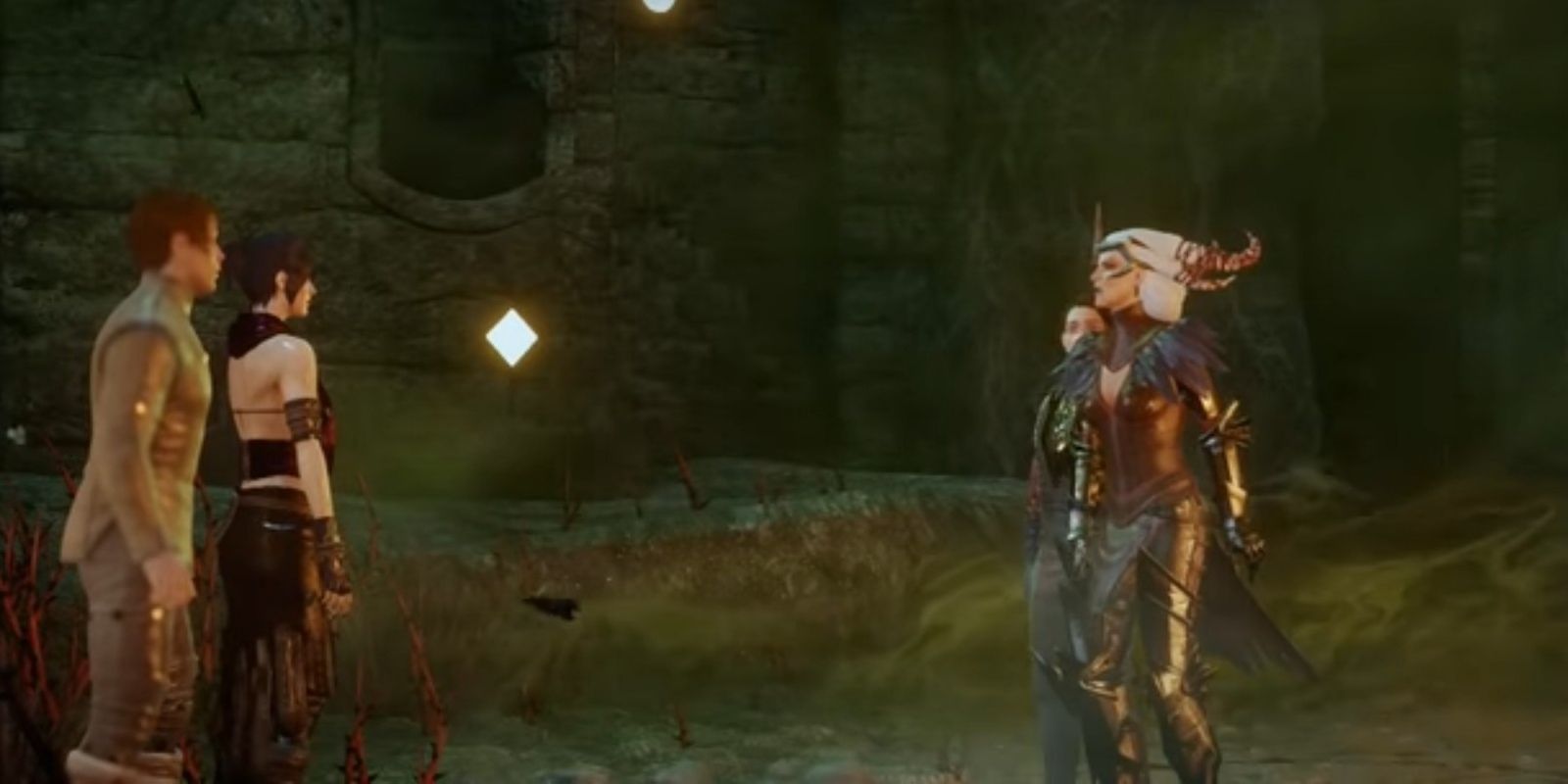 Flemeth with Morrigan and the Inquisitor.
