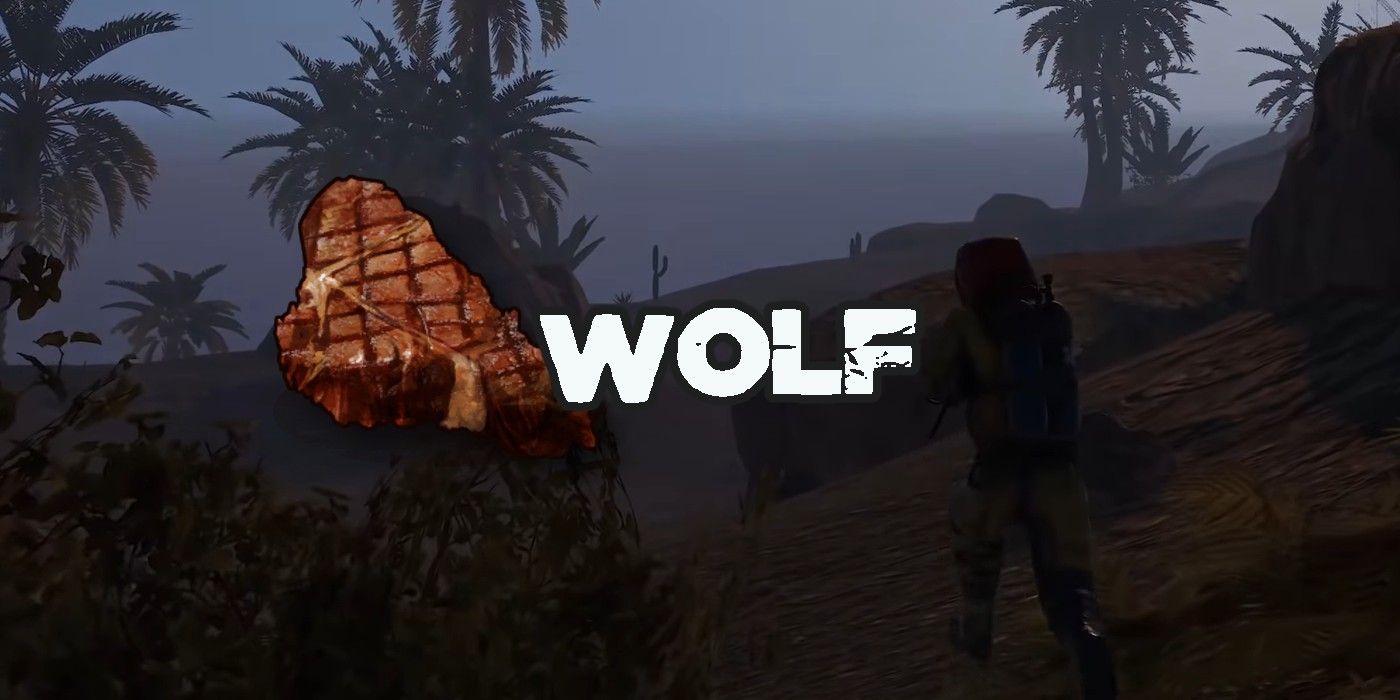 cooked wolf meat rust