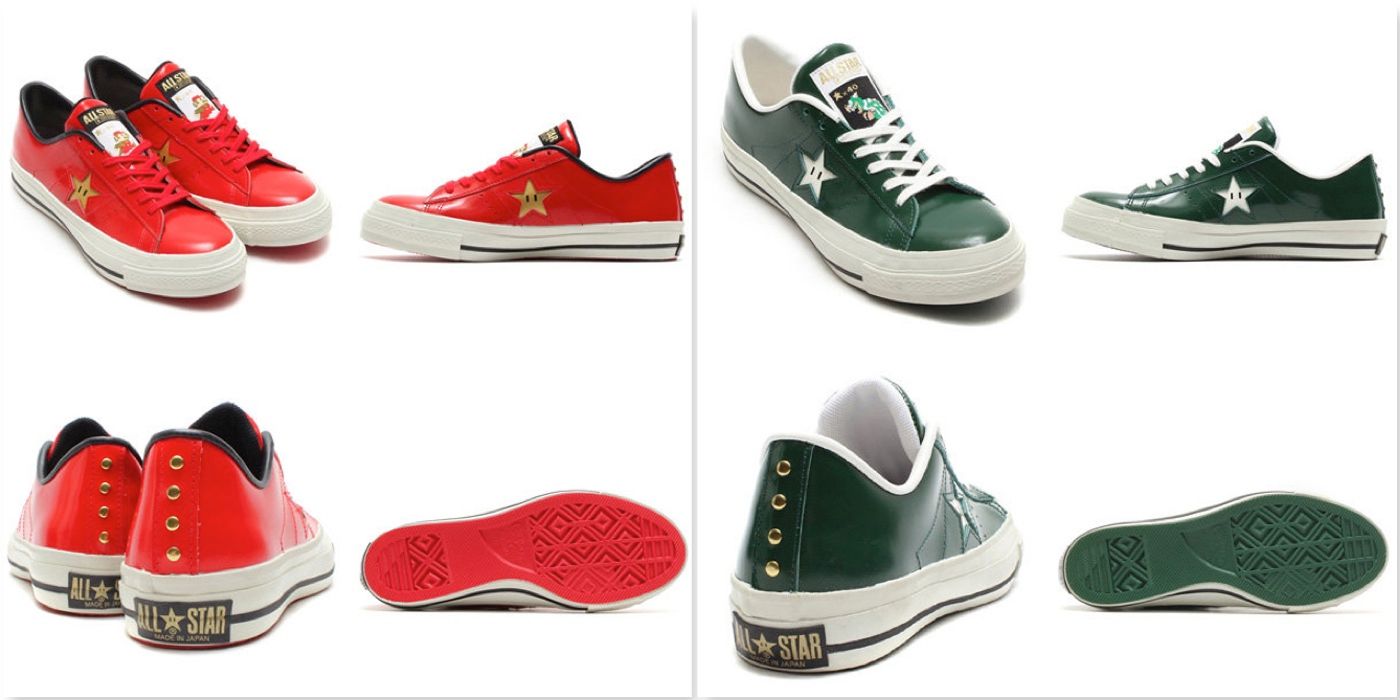 Mario And Bowser Converse shoes