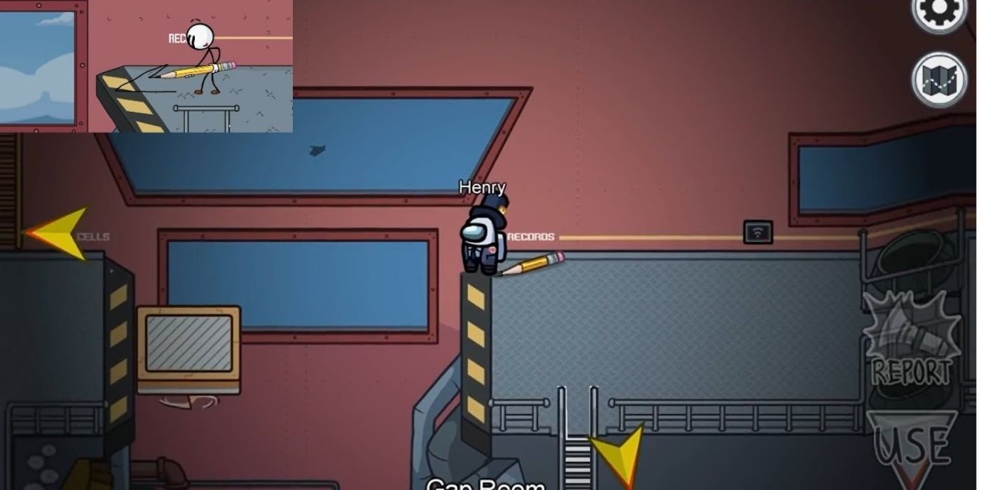Among Us Airship The Gap Room Easter Egg via Caldinibe on Youtube