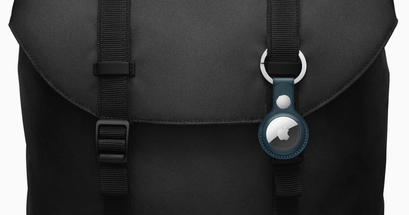 Apple AirTags On backpack