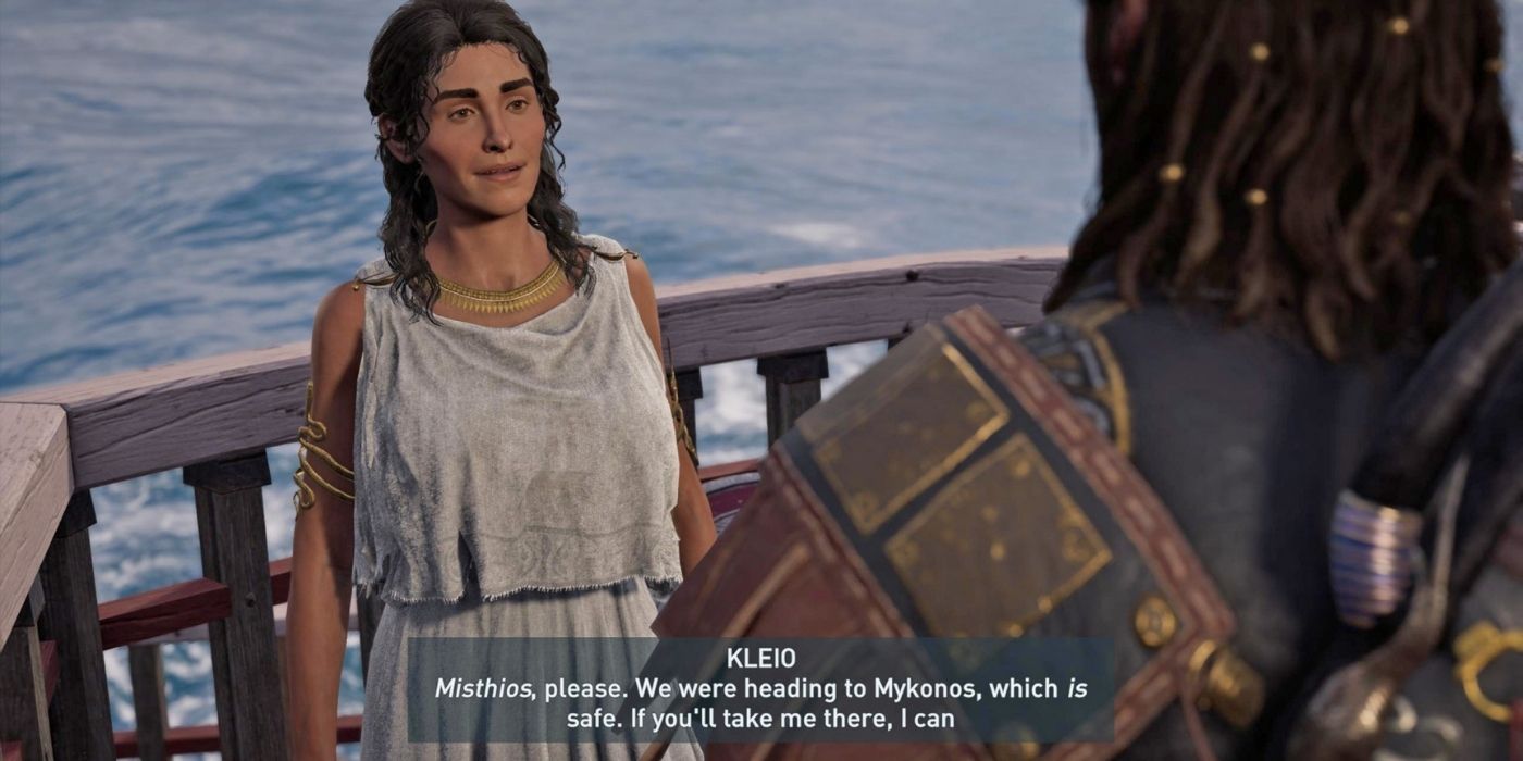 Assassin's Creed Odyssey Taking Kleio to Mykonos