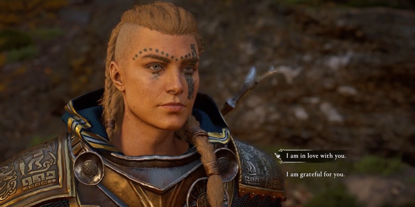 Assassin's Creed Valhalla Screenshot Of Eivor Declaring Love For Randvi