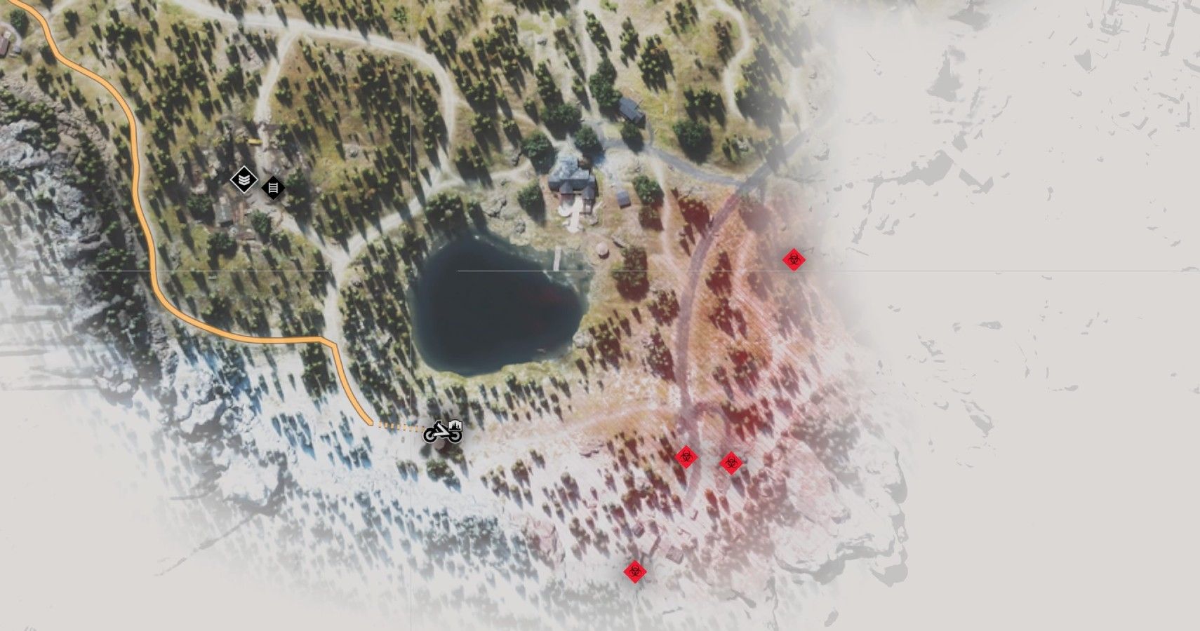 Days Gone Berley Lake Infestations Guide Map Markers