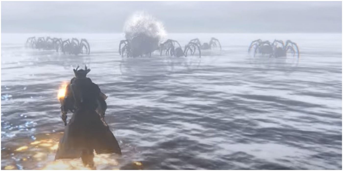 Bloodborne - Fighting a godlike entity