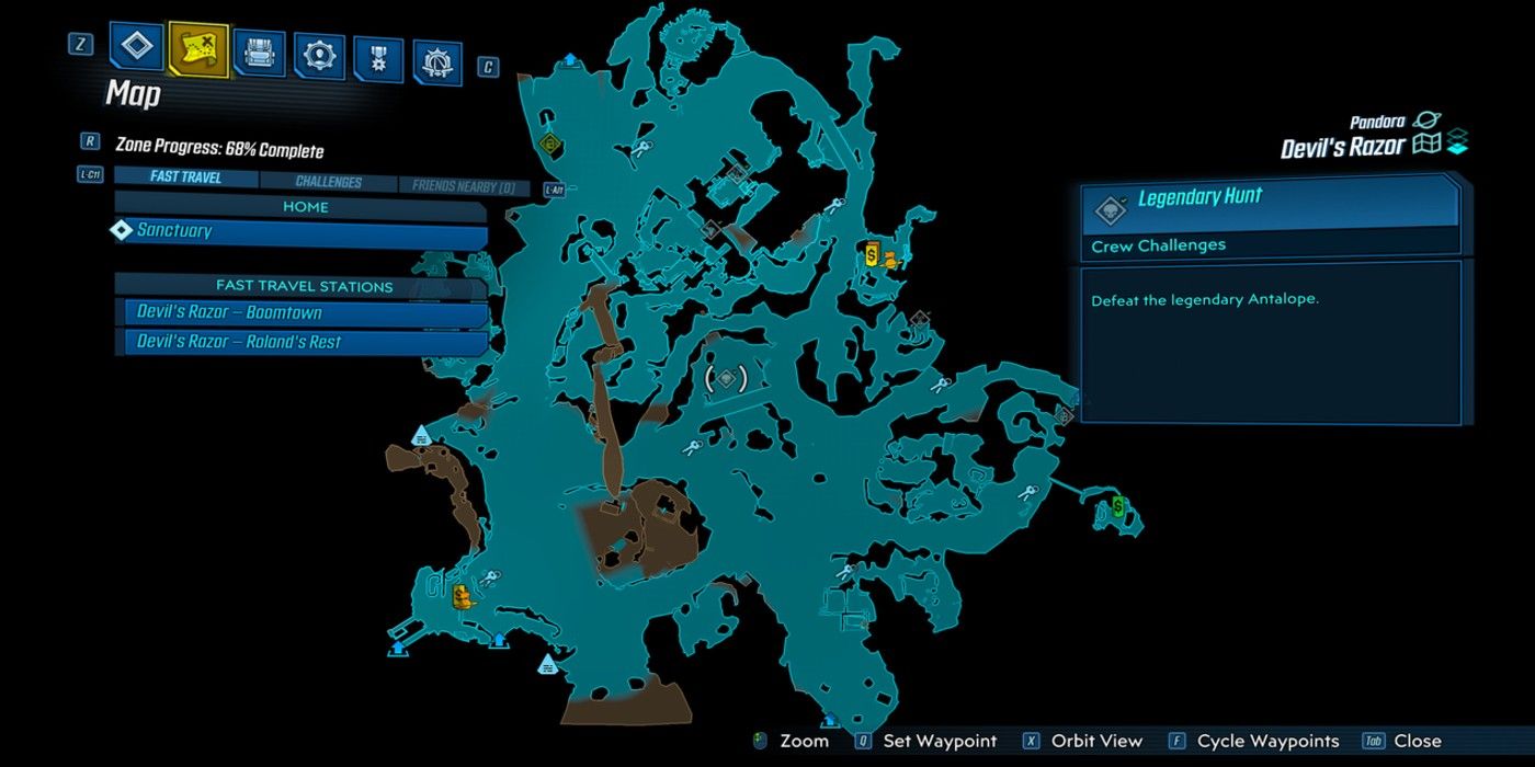 Borderlands 3 Devils Razor map