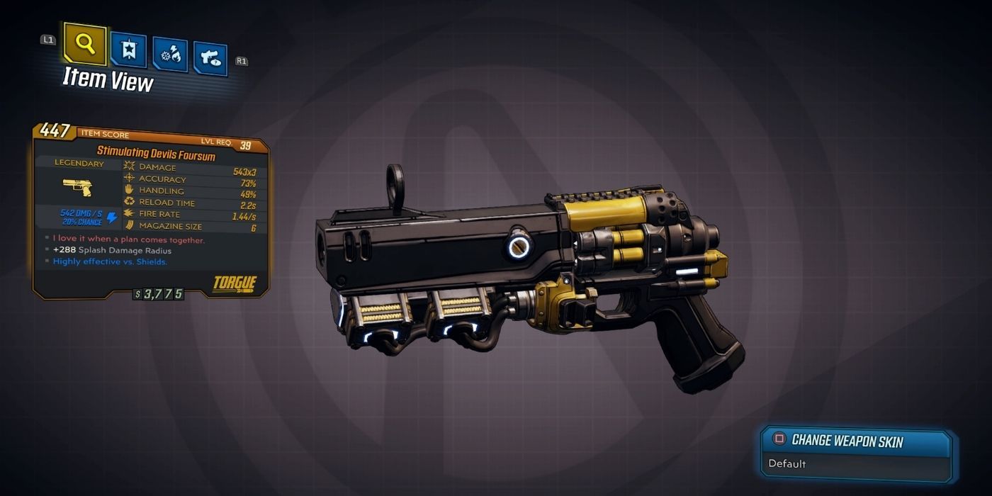 Borderlands 3 Gun From Torque, Stimulating Devils Foursum