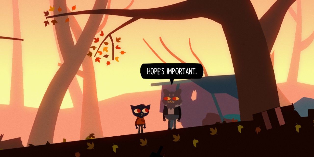 Mae speaks to Bruce in Night in the Woods