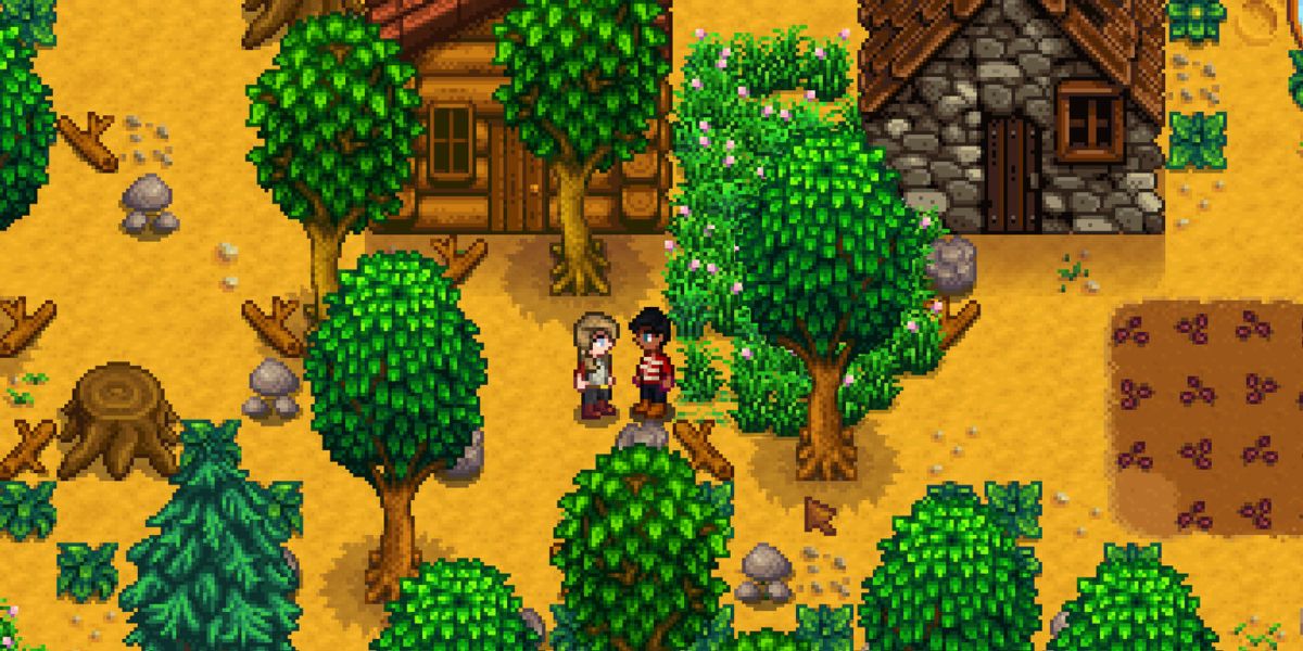 Two players starting a fresh save in Stardew Valley.