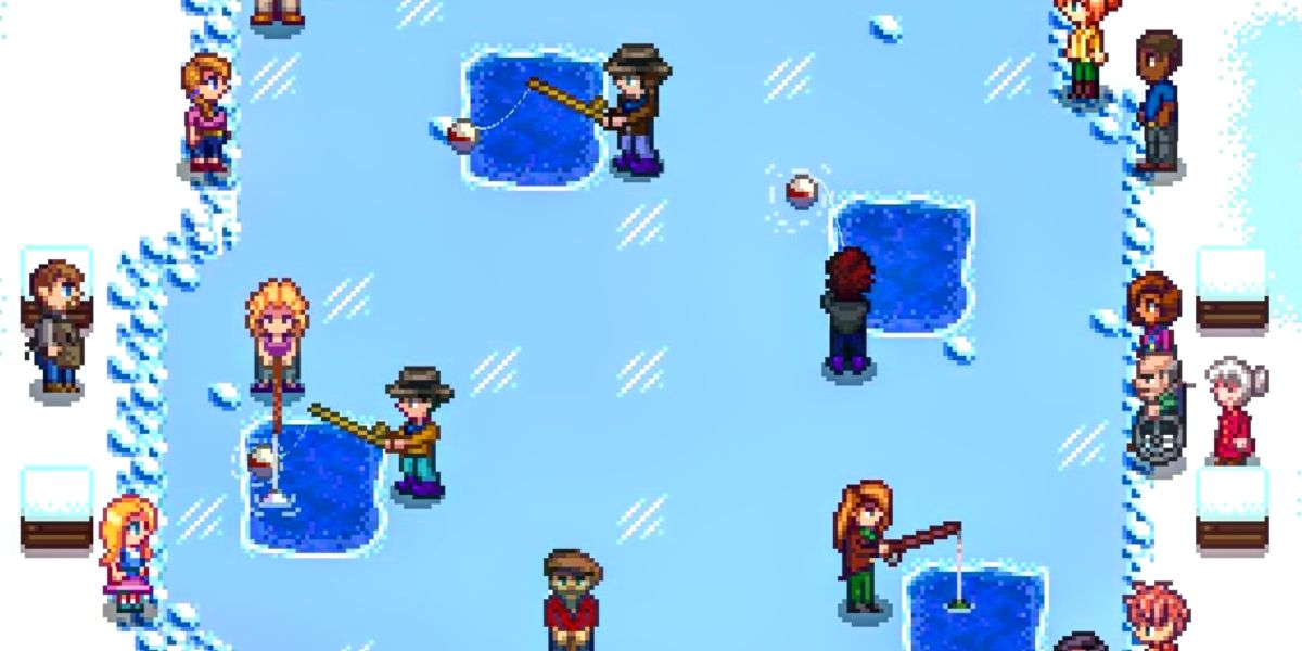 The winter fishing competition that takes place once a year in the forest.
