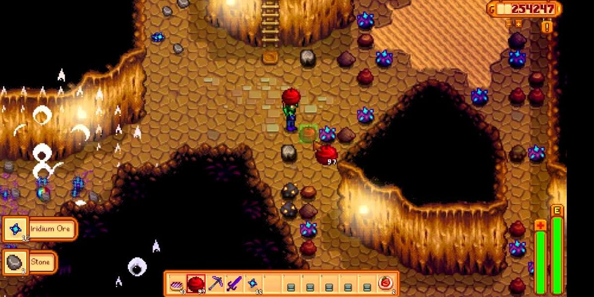 A player reaches an increadibly deep level in the Skull cavern.