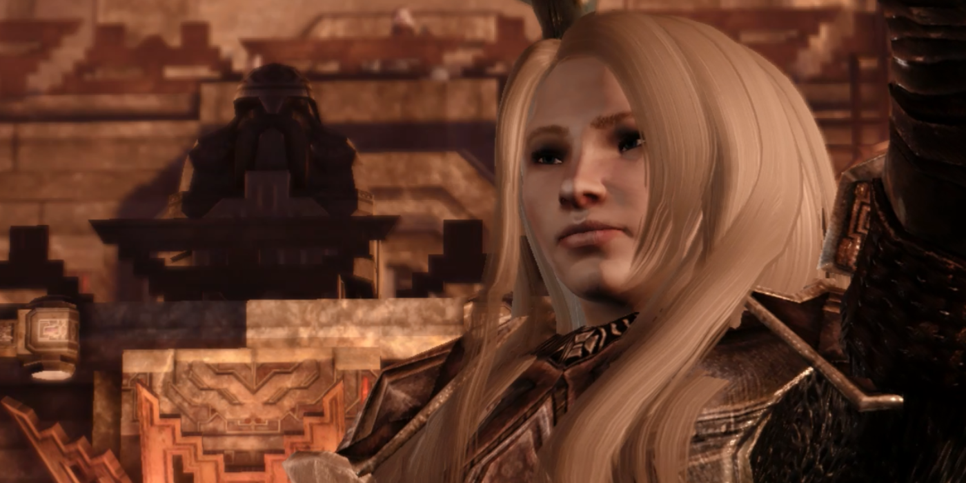 A dwarf noble female wins the provings in the dwarf noble prologue in Dragon Age Origins
