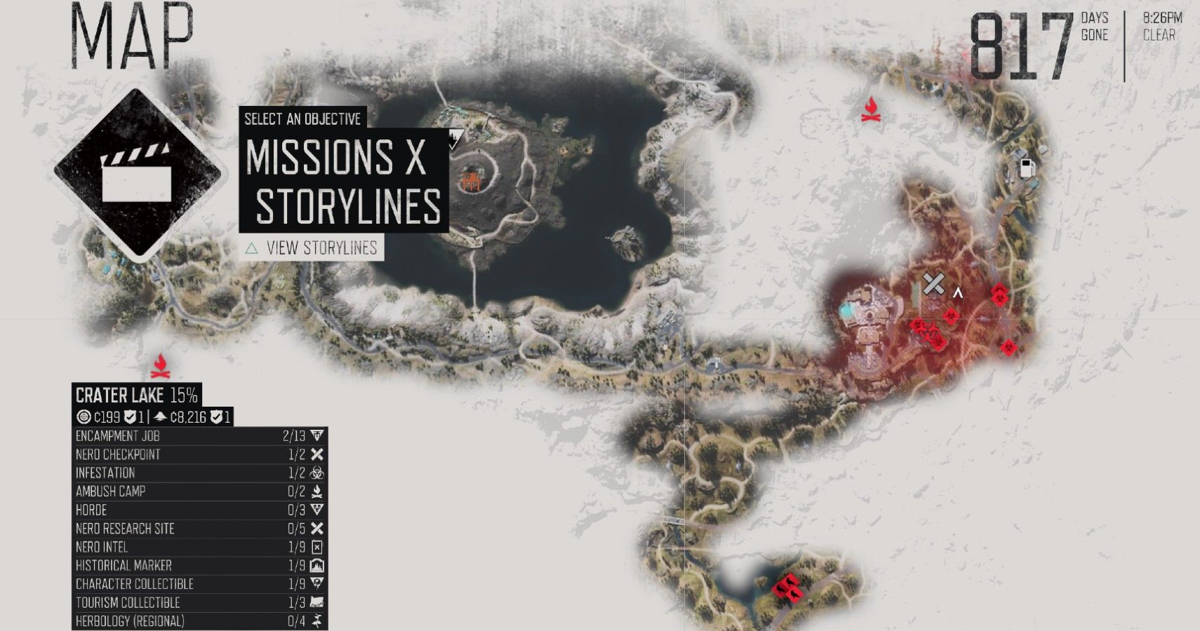 Days Gone Chemult College Infestation Guide Map