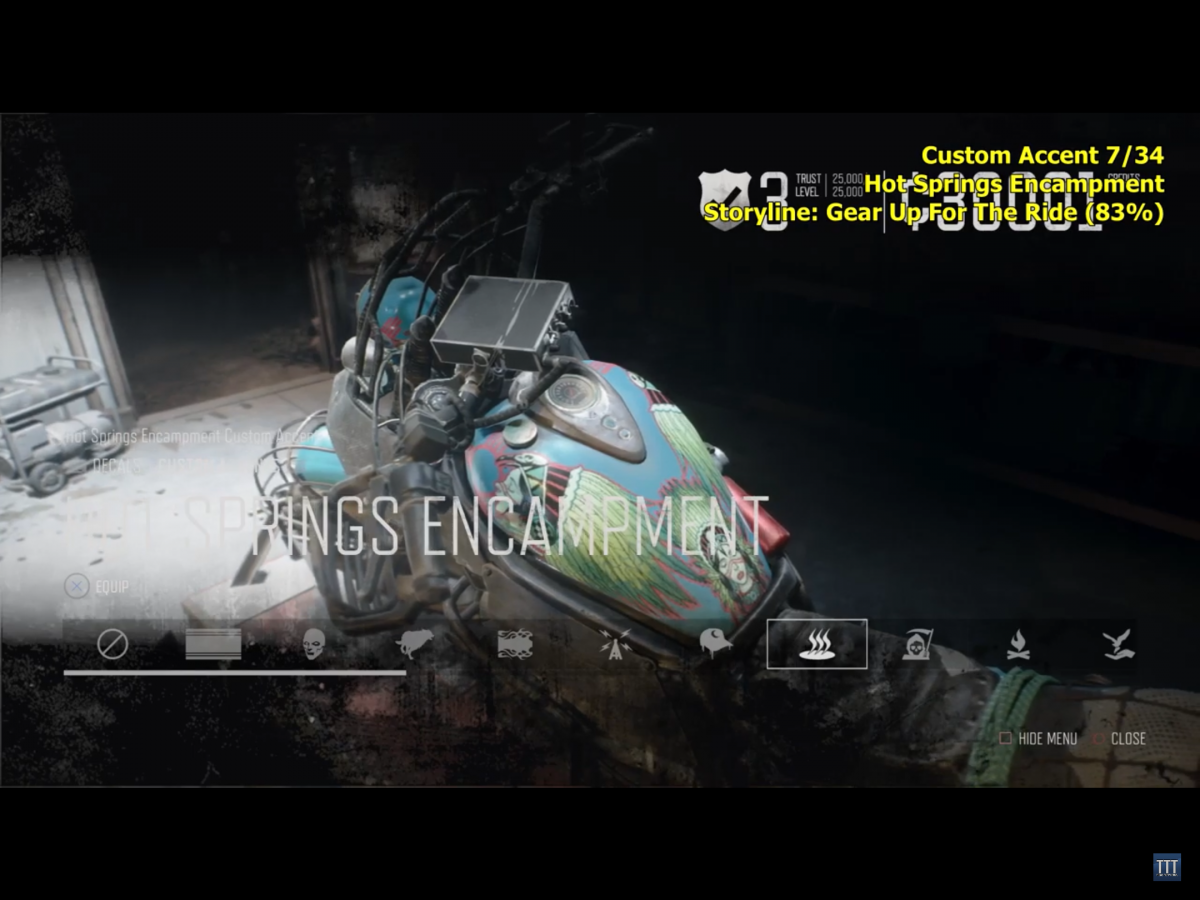 Hot springs bike skin