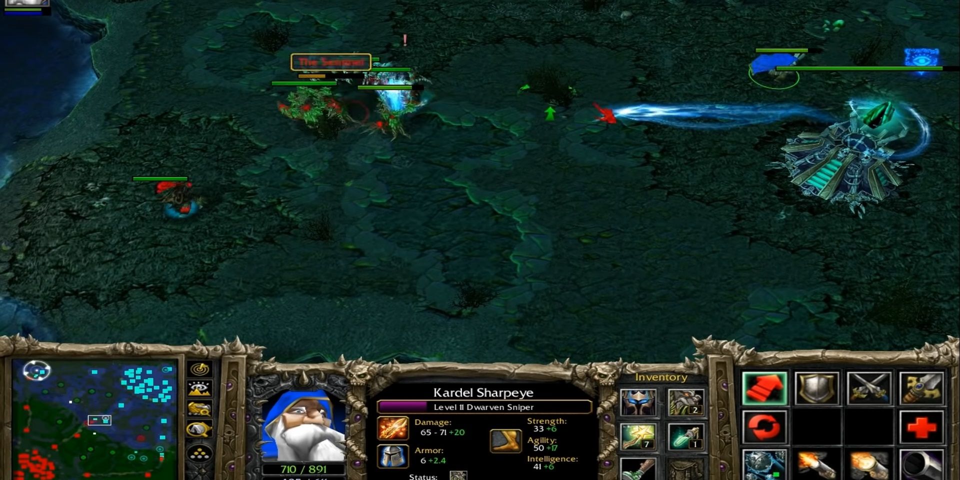 Defense of the Acients - Kardel Sharpeye shooting around