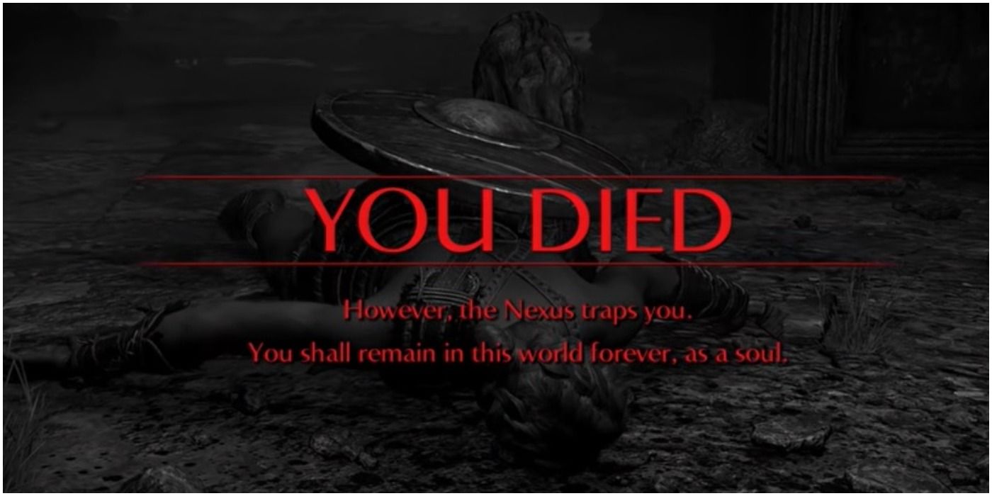 Demons Souls - You Died game over screen