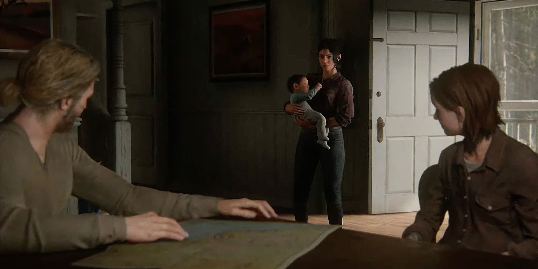 Dina, Ellie and Tommy in The Last of Us 2