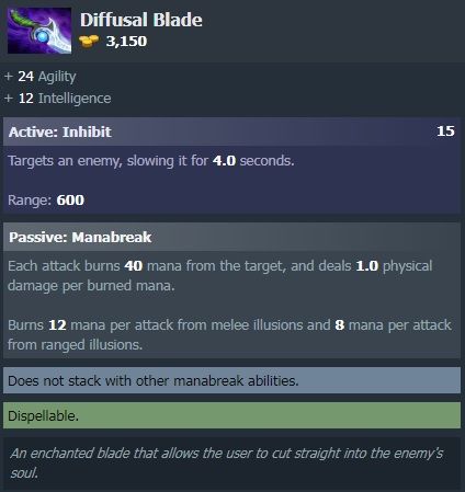 Dota 2 Diffusal Blade 7.29b