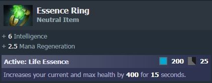 Dota 2 Essence Ring 7.29b