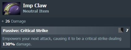 Dota 2 Imp Claw 7.29b