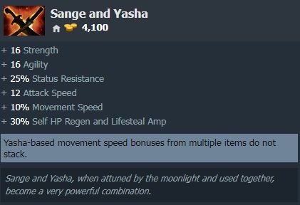 Dota 2 Sange and Yasha 7.29b