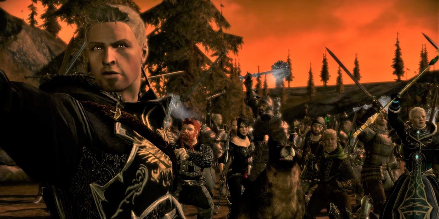 Dragon Age A Group Of Militia Rebelling