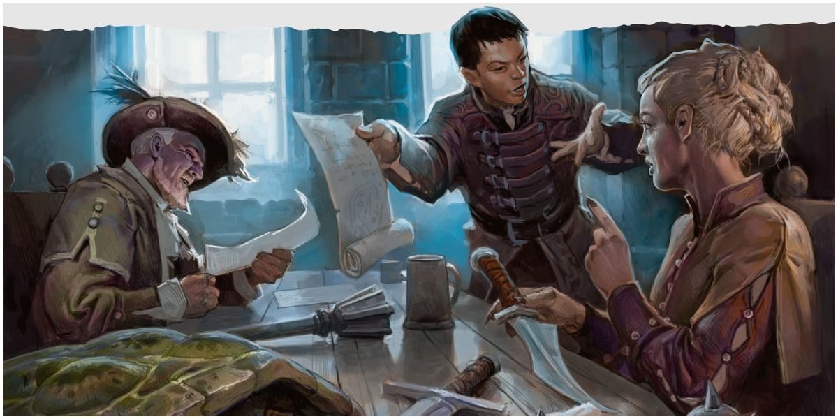 Dungeons and Dragons - Adventurers getting ready