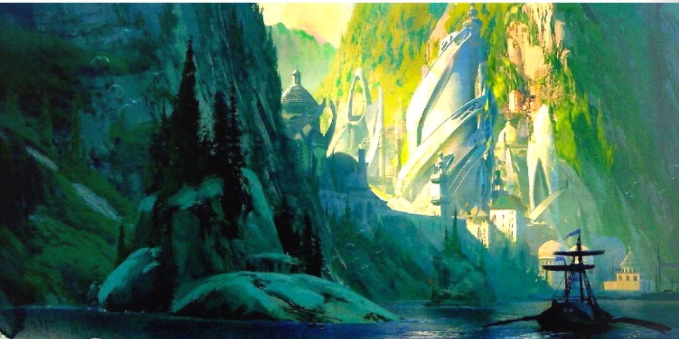 Dungeons and Dragons - Elven city on the coast
