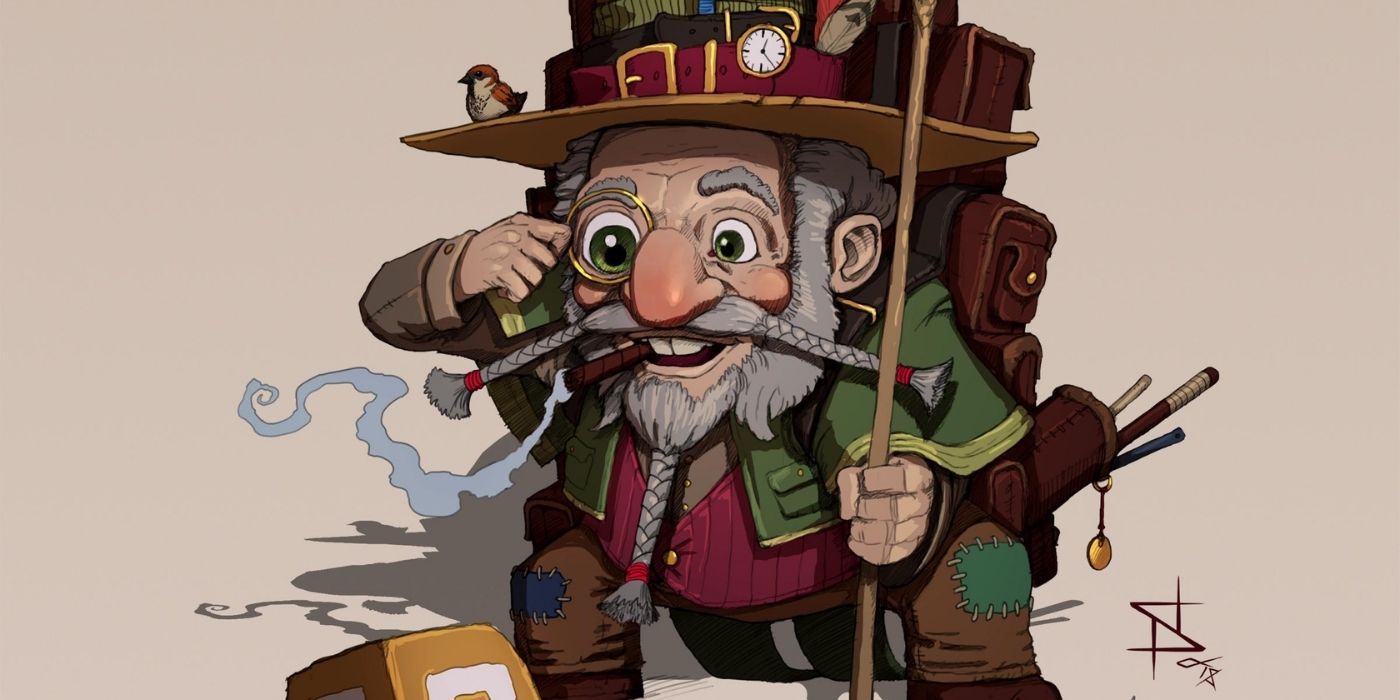 Dungeons and Dragons Gnome Traveller via u/SteveSketches on Reddit