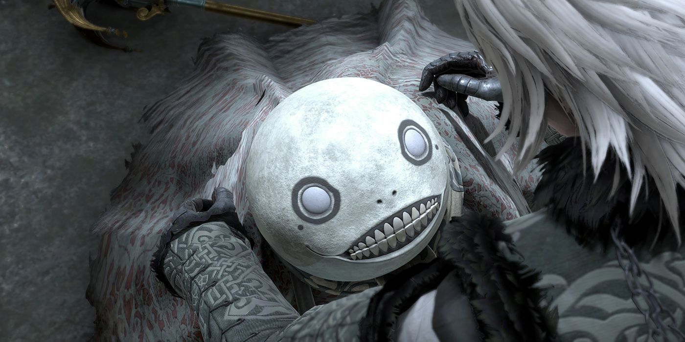Nier Replicant V1.22: Emil Looking Up At Nier After Waking Up In His New Body