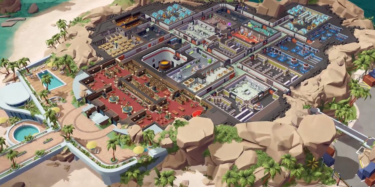 evil genius 2 top down view of a base