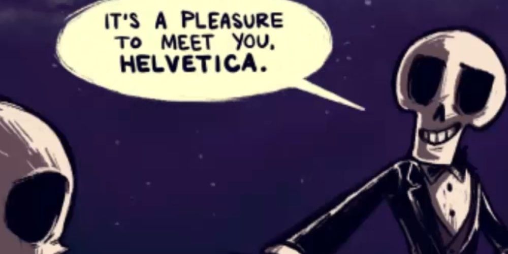 The First Helvetica Comic That Was An Inspiration For Undertale