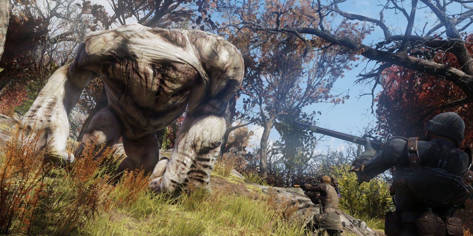 Fallout 76 Players Battle Grafton Monster