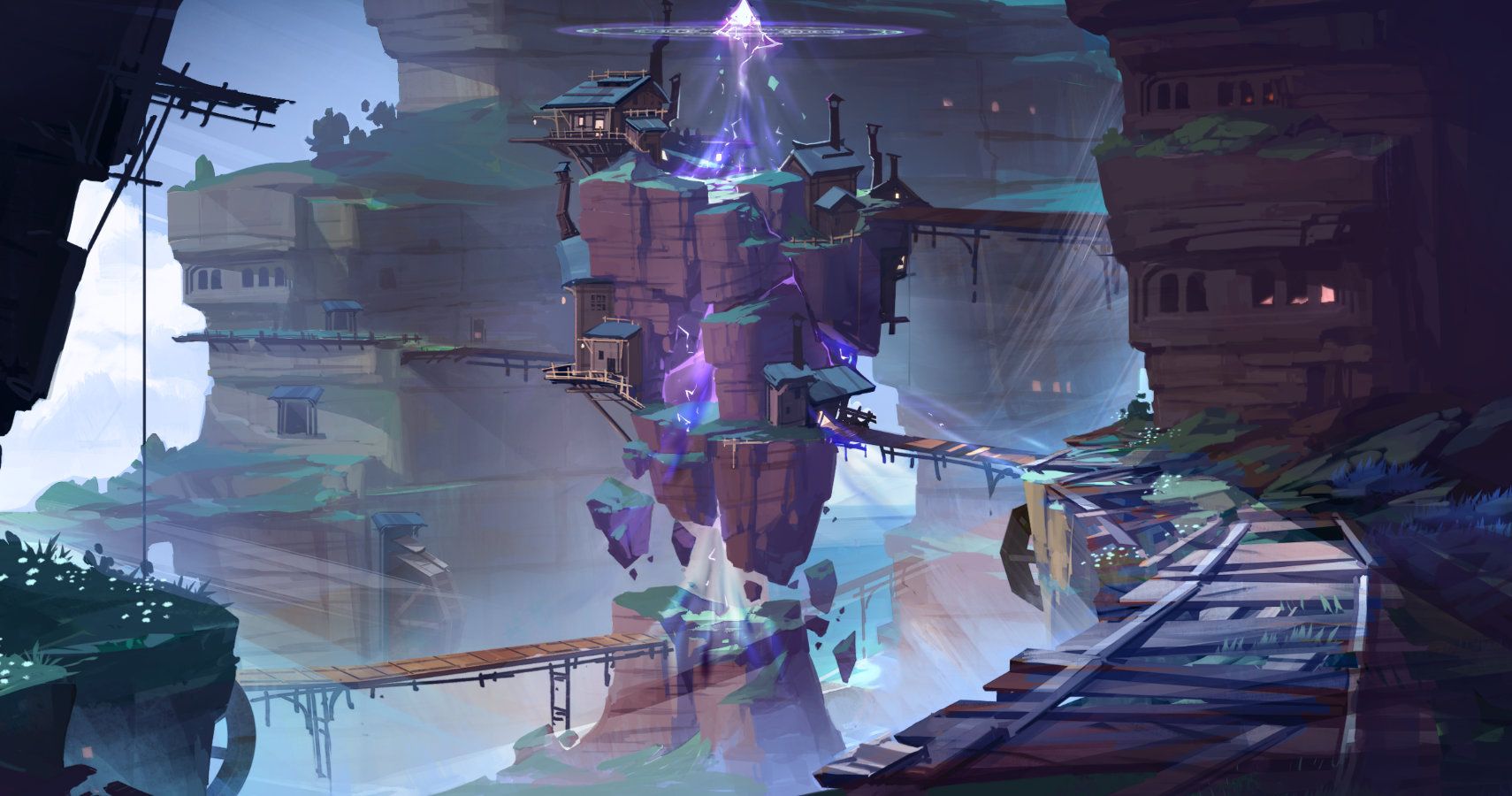Concept art for Inazuma, an upcoming region.