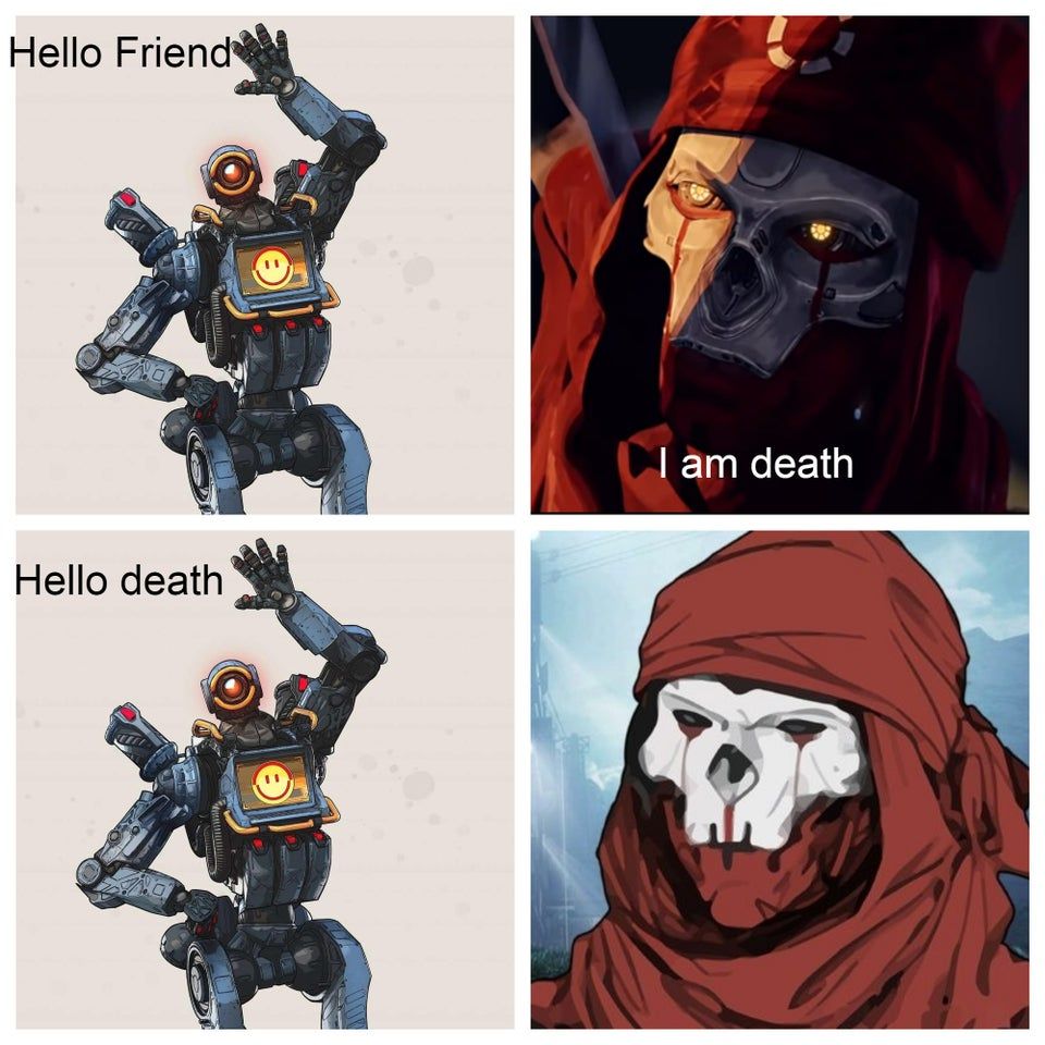 Hello Death Revenant And Pathfinder Apex Legends Meme